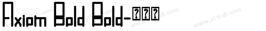 Axiom Bold Bold字体转换